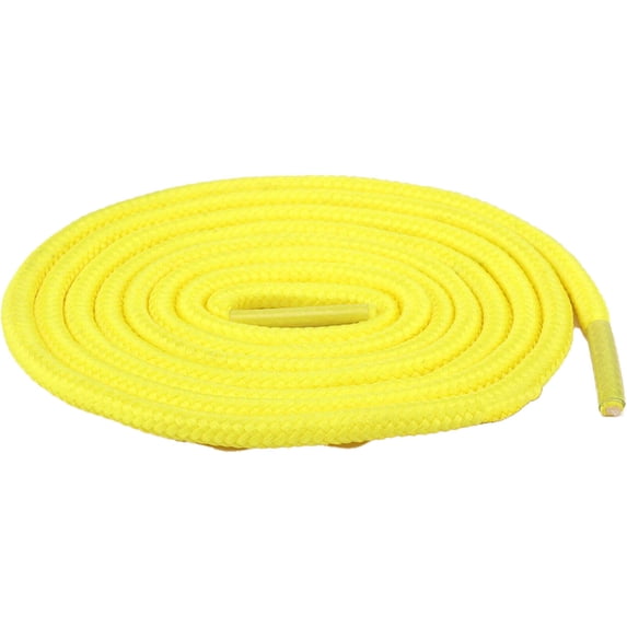 TELOLY 2Pcs Shoe Laces Round Shoelace Shoe Laces for Sneakers Polyester Core Shoelaces Yellow