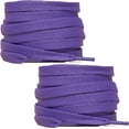 thumbnail image 1 of TELOLY 2Pcs Shoe Laces for Sneakers Flat Shoelace Shoe Laces Tightly Woven Shoe Laces for Sneakers Deep Purple, 1 of 2