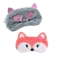 thumbnail image 1 of TELOLY 2Pcs Sleep Mask for Kids,7.87*3.94"Sleeping Mask,Plush Sleeping Eye Mask, 1 of 4