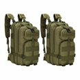 thumbnail image 1 of TELOLY 2Pcs Tactical Backpack Length-Adjustable Straps Hunting Backpack Ample Space Elastic Adjustable Straps Tactical Bag Style6 Green, 1 of 2