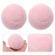 TELOLY 2Pcs Tennis Ball Rubber Tennis Ball Practice Tennis Ball Training Tennis Ball for Player