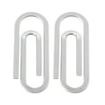 thumbnail image 1 of TELOLY 2pcs Stainless Steel Banknote Clips Money Wallet Clips Paper Clip Shape Money Folder Credit Holder, 1 of 1