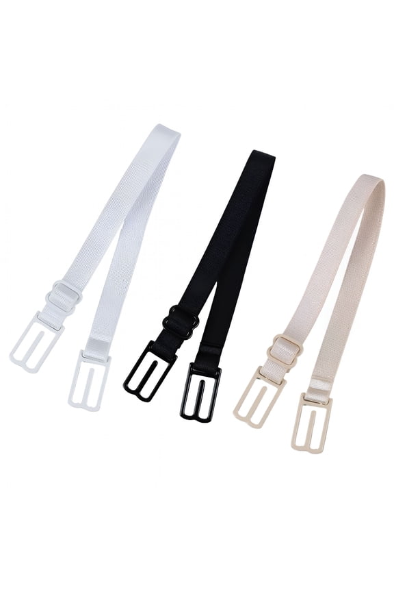 3 Pack Bra Strap Holders for Slipping, Bra Strap Clips Racerback Converters Elastic Bra Strap Holder Bra Clips to Make Racerback Conceal Straps Bra Accessories, 3 Colors