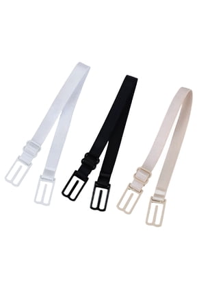 3 Pack Bra Strap Holders for Slipping, Bra Strap Clips Racerback Converters Elastic Bra Strap Holder Bra Clips to Make Racerback Conceal Straps Bra Accessories, 3 Colors