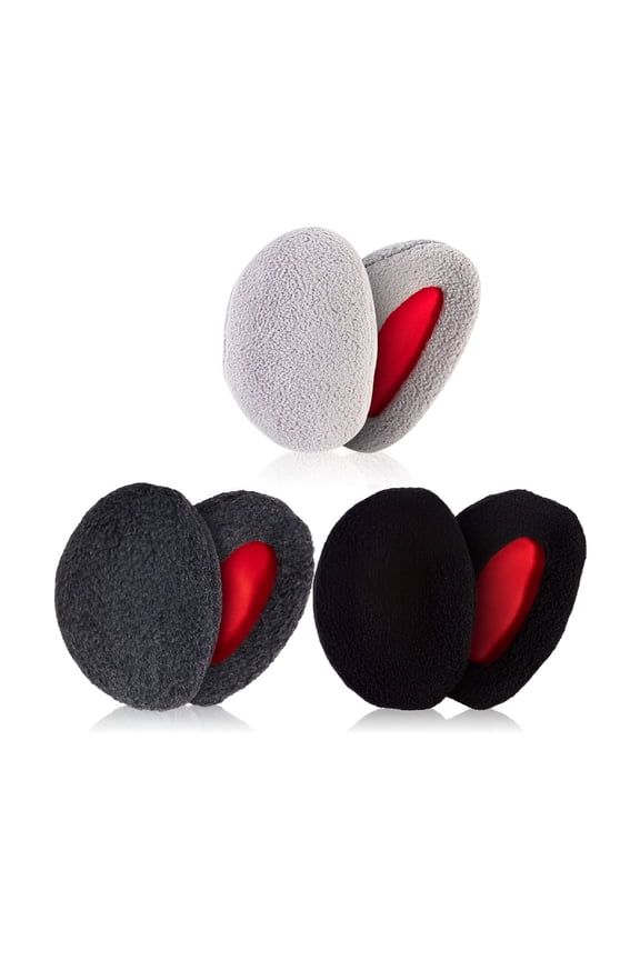 3 Pairs Ear Warmers Bandless Ear Muffs Unisex for Winter Outdoors