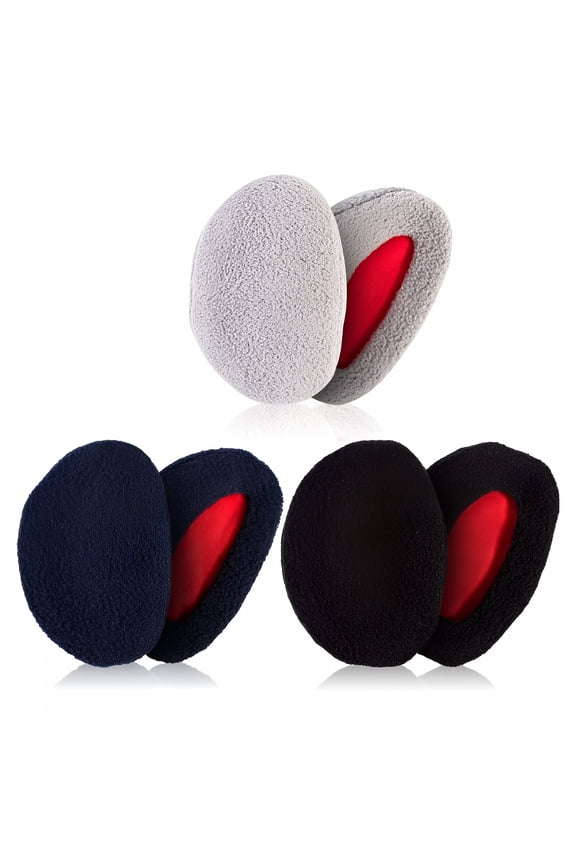 3 Pairs Ear Warmers Bandless Ear Muffs Unisex for Winter Outdoors