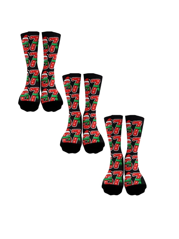 2026 New 3 Pairs Socks for Boys Girls, Funny Baseball Drip Socks, Meme Design for Xmas Gift for Holidays, School, Casual Wear, Sports, Gift Giving