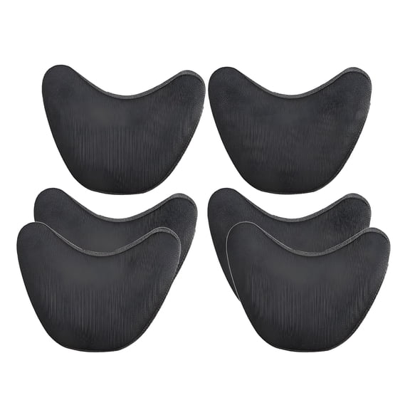 TELOLY 3 Pairs Toe Inserts for Shoes Too Big, Foam Toe Filler, Shoe Fitters, Black And Beige - Black, 6.5x8x0.9cm