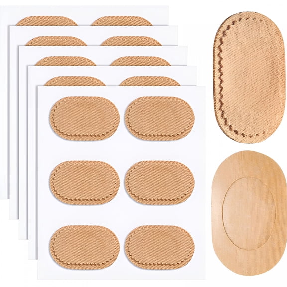 TELOLY 30 Pcs Foot Callus Cushion Pads, Soft Fabric Toe and Heel Protector for Corns and Blisters, Reusable Shoe Insert Padding for Men and Women, Shock Absorbing Foot Care Accessories