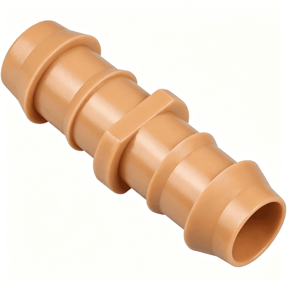 TELOLY 30 Pieces Drip Irrigation Barbed Coupling Fittings: 1/2 Inch Drip Line Coupler Connectors for 1/2" Drip Irrigation Tubing Irrigation System Replacement Parts for Sprinkler Systems