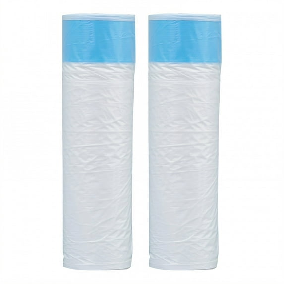 MISSMILE 30Pcs Drawstring Bags,Stretch Large Trash Bags,Heatproof Heavy Duty Trash Bags,White