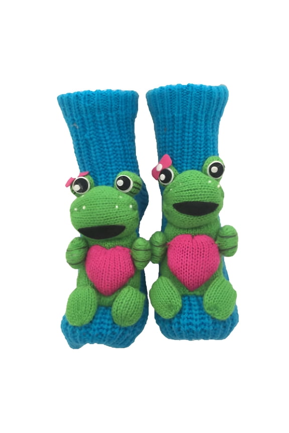 3D Knit Animal Socks, Handmade Crocheted Animal Socks, Double-Layer Cotton, Warm Embrace for Your Ankle, Christmas Gift Stockings, Red Panda