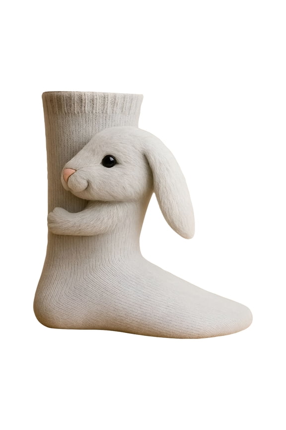 3D Knit Cat Socks, Hand Crocheted Soft Breathable Cotton Novelty Socks, Comfort for Men & Women