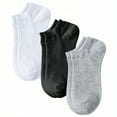 thumbnail image 1 of TELOLY 3Pairs Ankle Socks Men,Size 37-51 Athletic Socks,Extra Wide & Large Mens No Show Socks,Combination1, 1 of 1