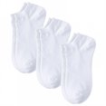 thumbnail image 1 of TELOLY 3Pairs Ankle Socks Men,Size 42-48 Athletic Socks,Low-Cut Ankle Socks Mens No Show Socks,White, 1 of 1