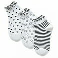 thumbnail image 1 of TELOLY 3Pairs Ankle Socks for Women,Low-Cut Style Ruffle Socks,Lettuce Edge Trim Womens Socks Size 9-11,Combination2, 1 of 1