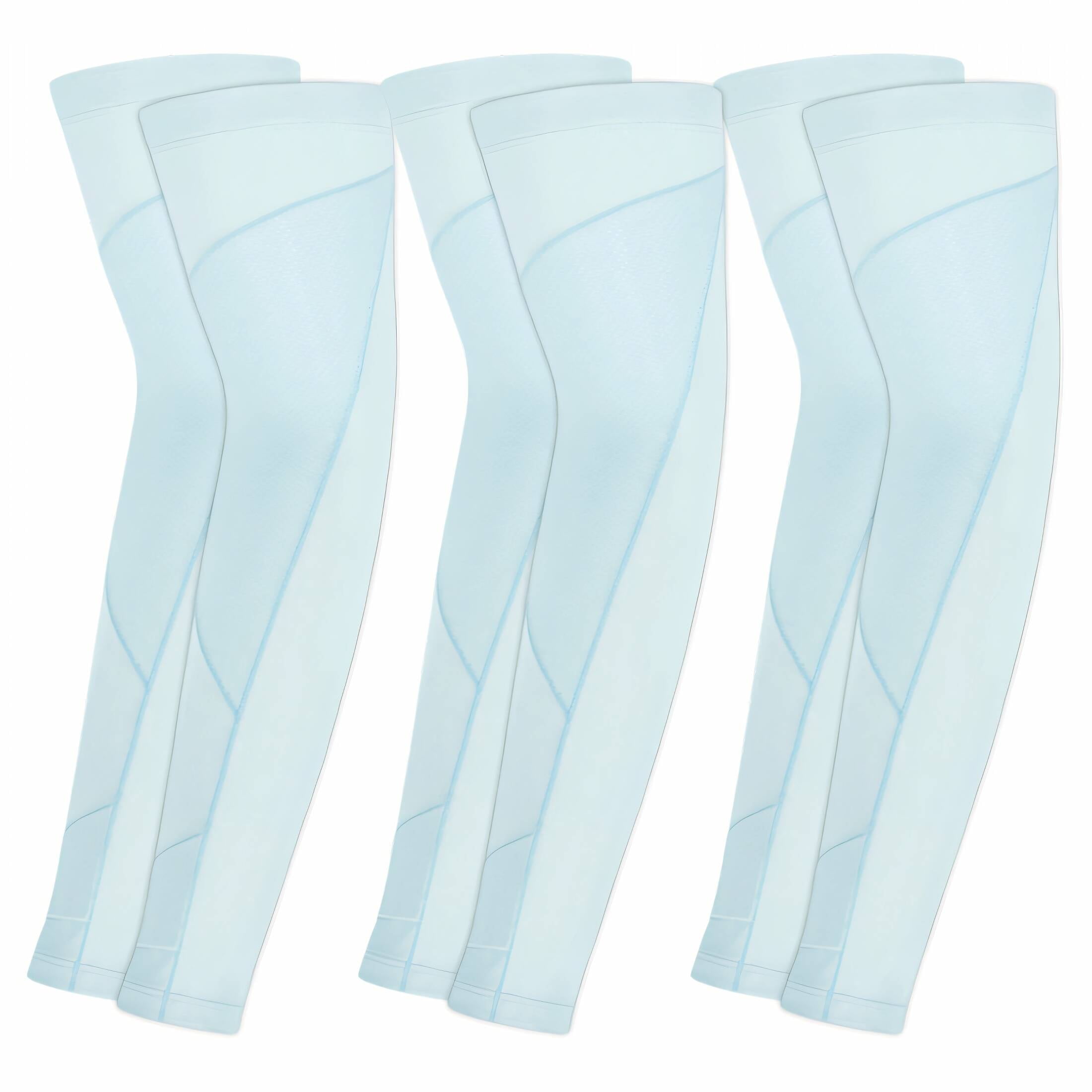 3 Pairs Kids UV Protection Arm Sleeves - Cooling Compression Sleeves For Outdoor Sports