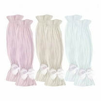 TELOLY 3Pairs Arm Sleeves,Soft Fit Pearlescent Silk Arm Sleeves for Women,Fashion Bow 18.5" Arm Sleeves for Men,Multicolor1