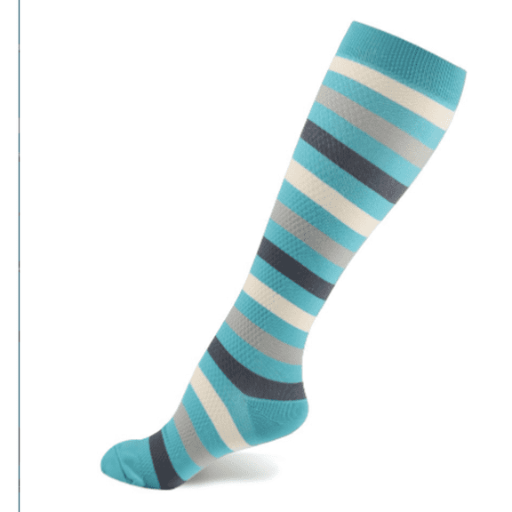 TELOLY 3Pairs Compression Socks for Women, Comfortable All-Over Elastic Material Comfortable All-Over, Elastic Material Comfortable Socks Non-Slip Cuff 3D Heel Fit Ergonomic Socks for Women