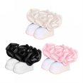 thumbnail image 1 of TELOLY 3Pairs Kids Socks,1-3 Years Old Ruffle Socks,8D Lace Trim Lace Socks,Style3,12-15Cm, 1 of 1