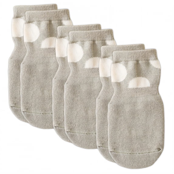TELOLY 3Pairs Kids Socks,Anti-Slip Toddler Socks Non Slip Socks,0-1 Years Old Baby Girl Socks,Green,S