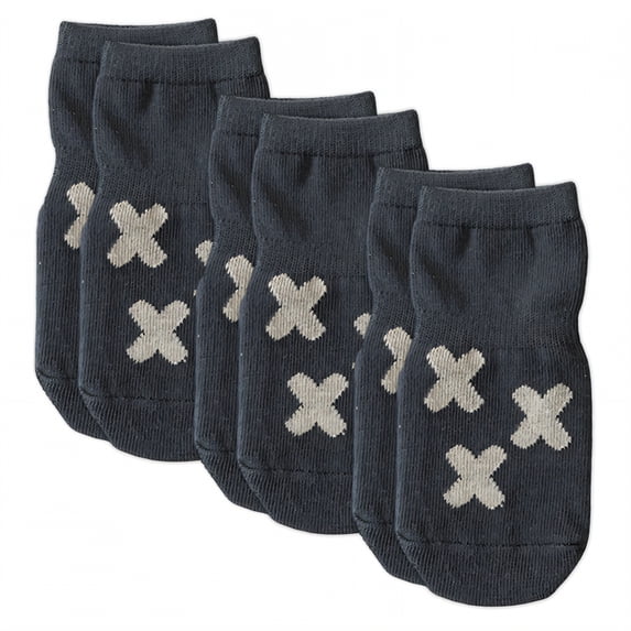 TELOLY 3Pairs Kids Socks,Breathable Non Slip Socks,1-3 Years Old Baby Girl Socks,Dark Green,M