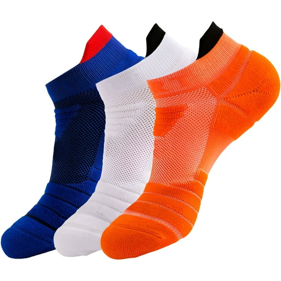 TELOLY 3Pairs Mens Ankle Socks9-13Mens Ankle Socks Size 9-11 Men's Socks ,Colormixing2