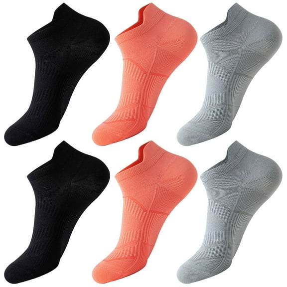 TELOLY 3Pairs Mens Ankle Socks,Spring-Loaded Density Mens Athletic Socks,Rub-Resistant Tongue Mens Ankle Socks Size 10-13,Colormixing1