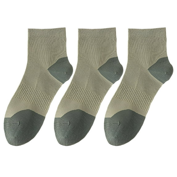 TELOLY 3Pairs Mens Socks9-13Mens Ankle Socks Size 9-11 Men's Socks ,Green