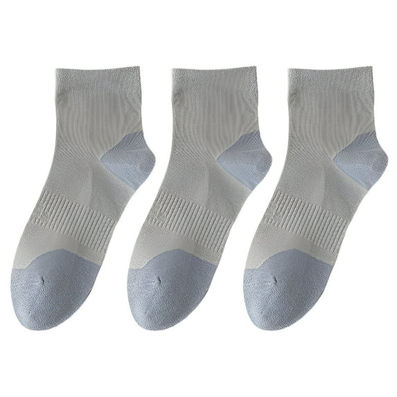 TELOLY 3Pairs Mens Socks9-13Mens Ankle Socks Size 9-11 Men's Socks ,Gray2