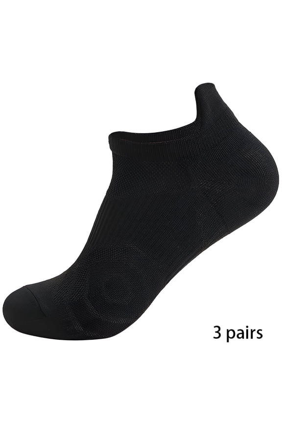 3Pairs Mens Socks9-13Mens Ankle Socks Size 9-11 Men's Socks ,Black
