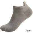 thumbnail image 1 of TELOLY 3Pairs Mens Socks9-13Mens Ankle Socks Size 9-11 Men's Socks ,Gray, 1 of 4