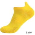 thumbnail image 1 of OQRKI 3Pairs Mens Socks9-13Mens Ankle Socks Size 9-11 Men's Socks ,Yellow, 1 of 5