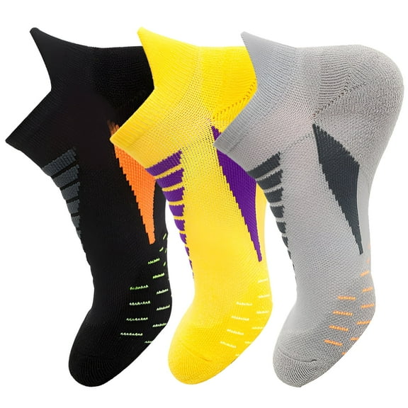 TELOLY 3Pairs Mens Socks9-13Mens Ankle Socks Size 9-11 Men's Socks ,Colormixing3