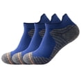 thumbnail image 1 of TELOLY 3Pairs Mens Socks,Sports Design Moisture Wicking Socks Men,Top Sweat Absorption Mens Socks Size 9-11,Blue, 1 of 5