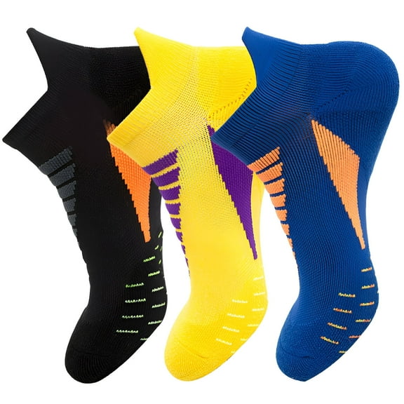 TELOLY 3Pairs Mens Socks9-13Mens Ankle Socks Size 9-11 Men's Socks ,Colormixing3