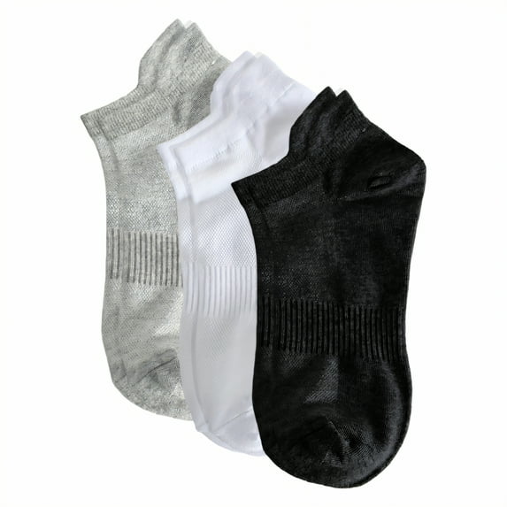 TELOLY 3Pairs No Show Socks Men,Size 41-46 Athletic Socks,Sport Ankle Socks Mens No Show Socks,Combination1