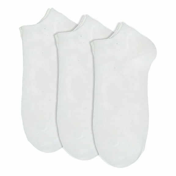 TELOLY 3Pairs No Show Socks,Summer Thin Style Short Socks for Women,Japanese Cute Style Women'S Socks,White