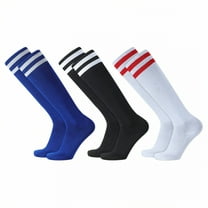 TELOLY 3Pairs Soccer Socks Kids,Thickened Sports Socks Toddler Soccer Socks,Grip Sole Socks Baseball Socks Youth Boys,Combination1,S