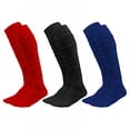 thumbnail image 1 of TELOLY 3Pairs Soccer Socks,Quick-Dry & Anti-Slip Baseball Socks,Sweat-Wicking & Anti-Friction Knee High Socks,Combination1, 1 of 1