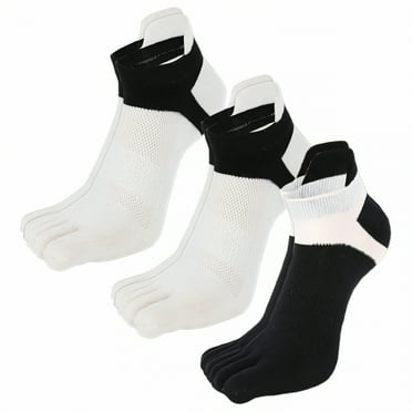 TELOLY 3Pairs Toe Socks,Thin Ankle Style Short Socks for Women,Summer Lightweight Mens No Show Socks,Combination4