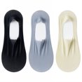 thumbnail image 1 of TELOLY 3Pairs Womens No Show Socks,No-Show Socks No Show Socks Womens for Flats,Silicone Grip Flat Socks for Women,Combination1, 1 of 1