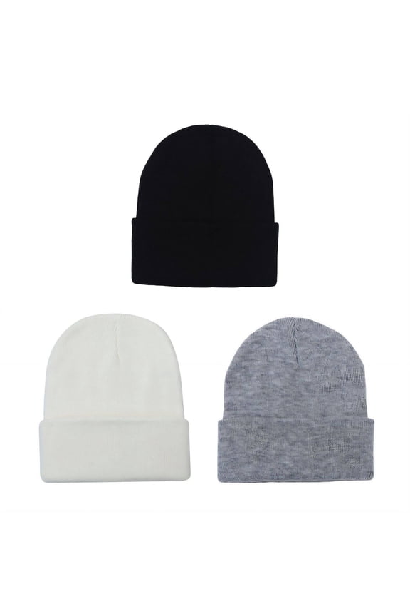 3Pcs Hats for Men,Acrylic Toboggans for Men,Perfect for Cold Beanies,Combination Style 1