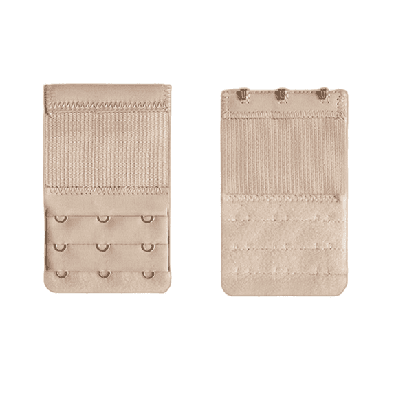 TELOLY 3Pcs Bra Extender,Bra Extenders 3 Hooks,Women'S Bra Extenders,Apricot