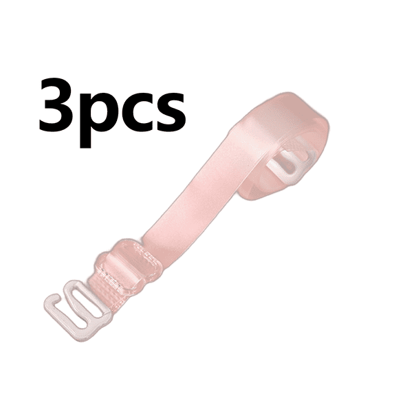 TELOLY 3Pcs Clear Bra Straps,Invisible Bra Straps,Strapless Bra,Scrub