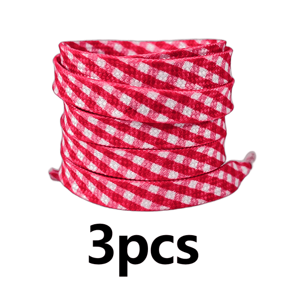 TELOLY 3Pcs Shoe Laces Multiple Colors Shoe Laces for Sneakers Flat Shoelace Shoelaces Multicolor9