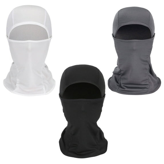 TELOLY 3Pcs Skiing Accessories Sun Dust Wind Protection Full Face Mask Breathable and Quick - Drying Ski Masks Multicolor5