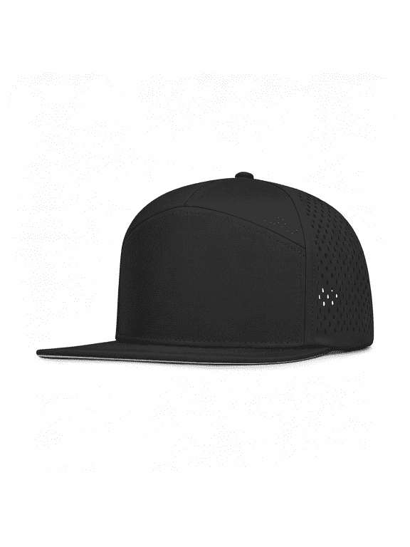 4 Inclusive Sizes Flat Bill Performance Trucker Hat Men Women,7 Panel Snapback Running Hats for Big Heads