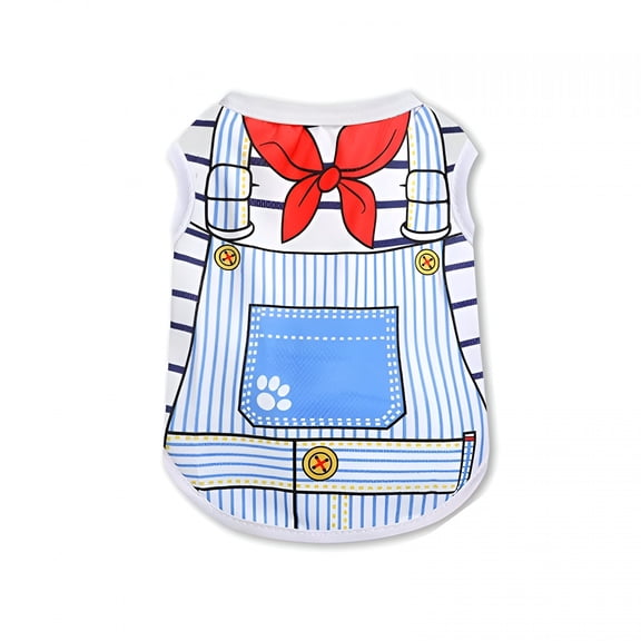 TELOLY 4 Pack Mesh Dog Shirts for Small Dogs: Stretchy Dog Clothes with Cute Patterns, Size Xxs-Xl Fit for 2-16Lb Dogs, Quick Dry & Lightweight Pet T-Shirts, Girl & Boy Puppy Clothes