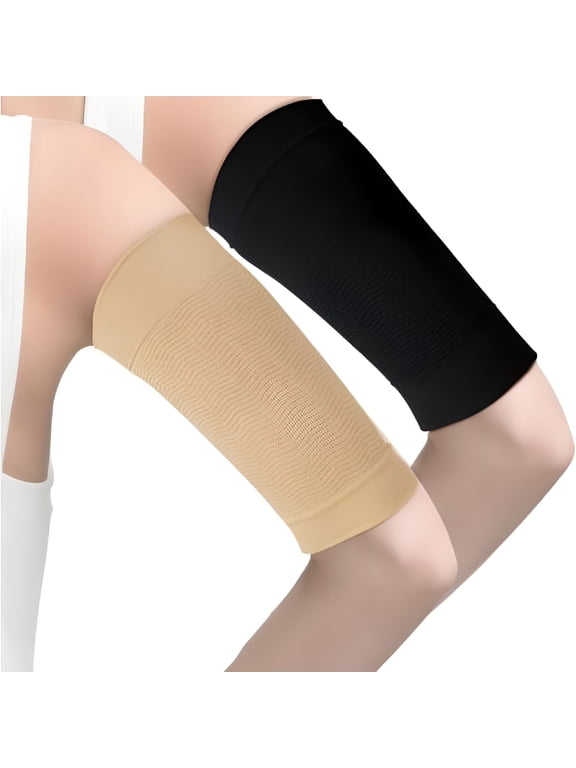 4 Pairs Elastic Compression Arm Slimming Arm Sleeves for Women and Girls for Fitness,Running,Sports,Yoga (Black and Nude Color)